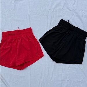 SSCO Women's Red and Black Shorts